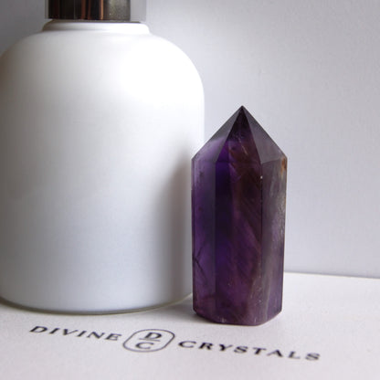 High Quality Deep Purple Amethyst Towers – Protection • Calm • Higher Guidance