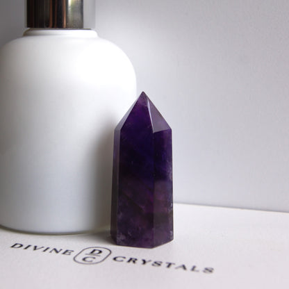 High Quality Deep Purple Amethyst Towers – Protection • Calm • Higher Guidance