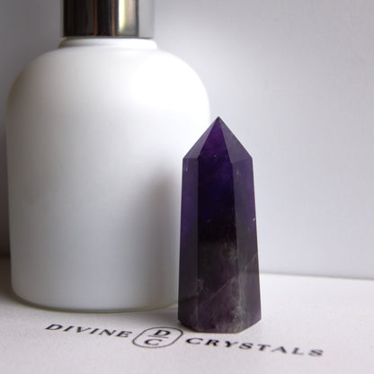 High Quality Deep Purple Amethyst Towers – Protection • Calm • Higher Guidance