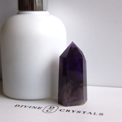 High Quality Deep Purple Amethyst Towers – Protection • Calm • Higher Guidance