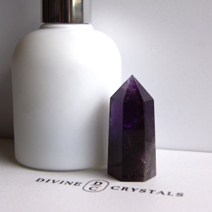 High Quality Deep Purple Amethyst Towers – Protection • Calm • Higher Guidance