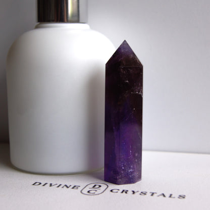 High Quality Deep Purple Amethyst Towers – Protection • Calm • Higher Guidance