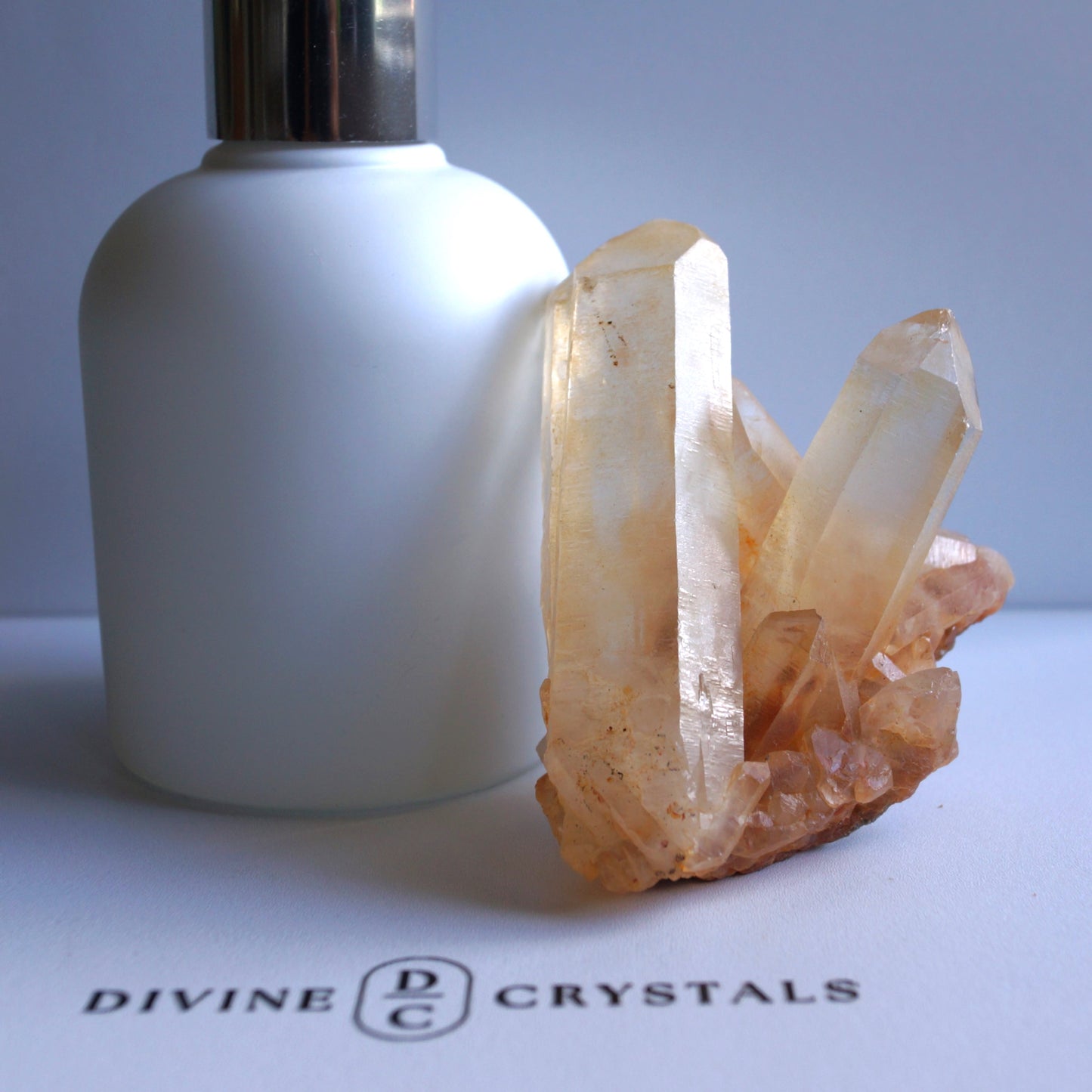 Brazil Orange Quartz / Clear Quartz Raw Cluster #1