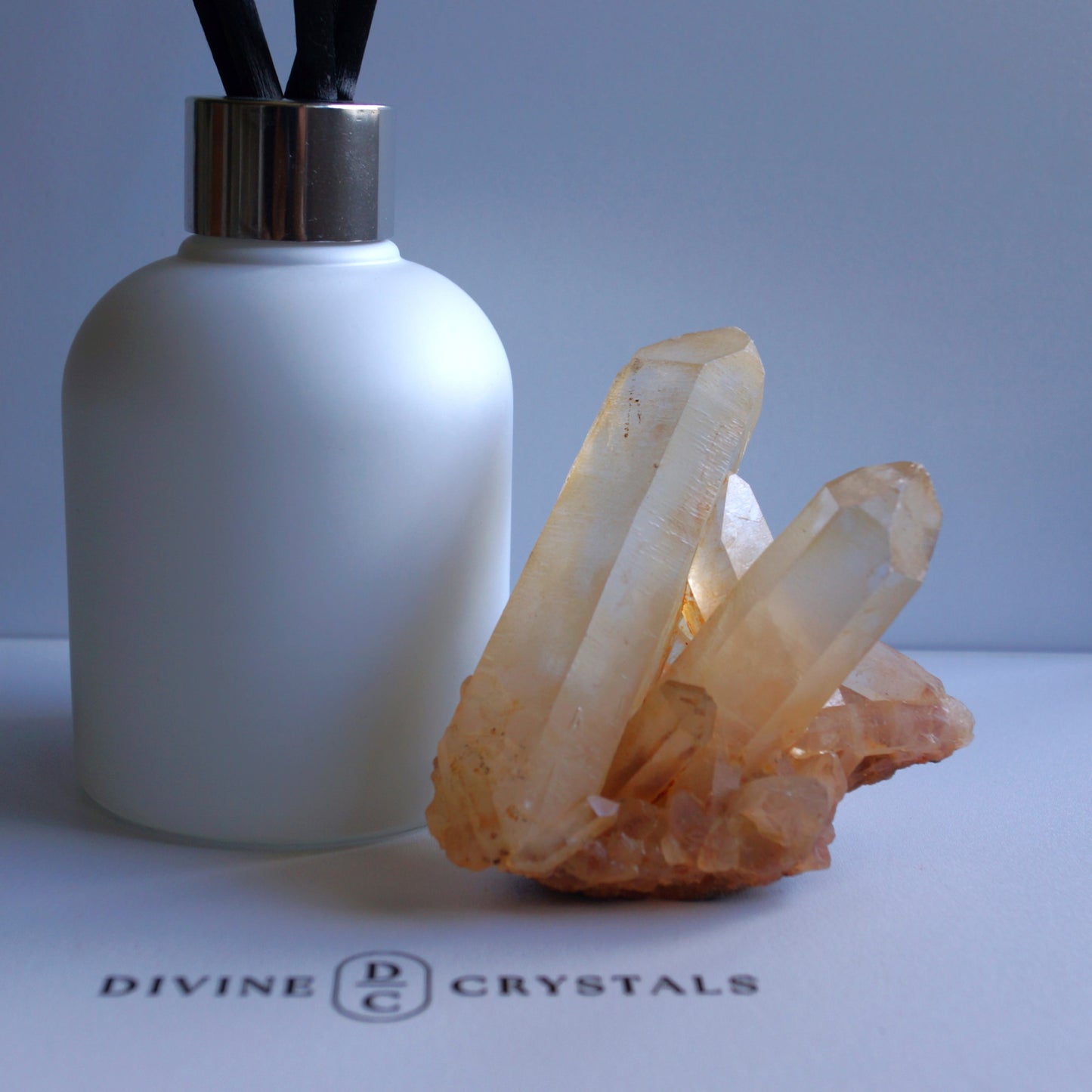 Brazil Orange Quartz / Clear Quartz Raw Cluster #1