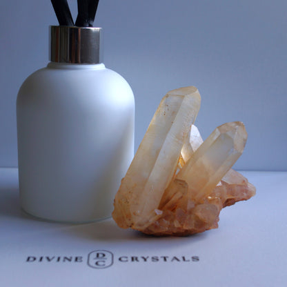 Brazil Orange Quartz / Clear Quartz Raw Cluster #1