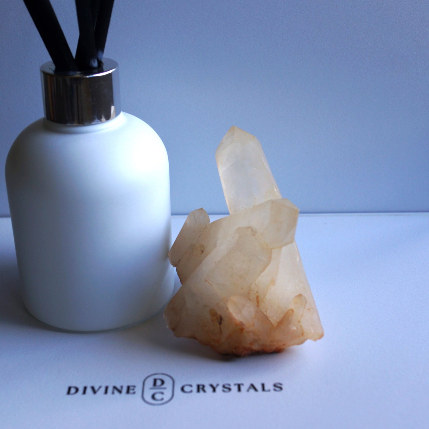 Brazil Orange Quartz / Clear Quartz Raw Cluster #2