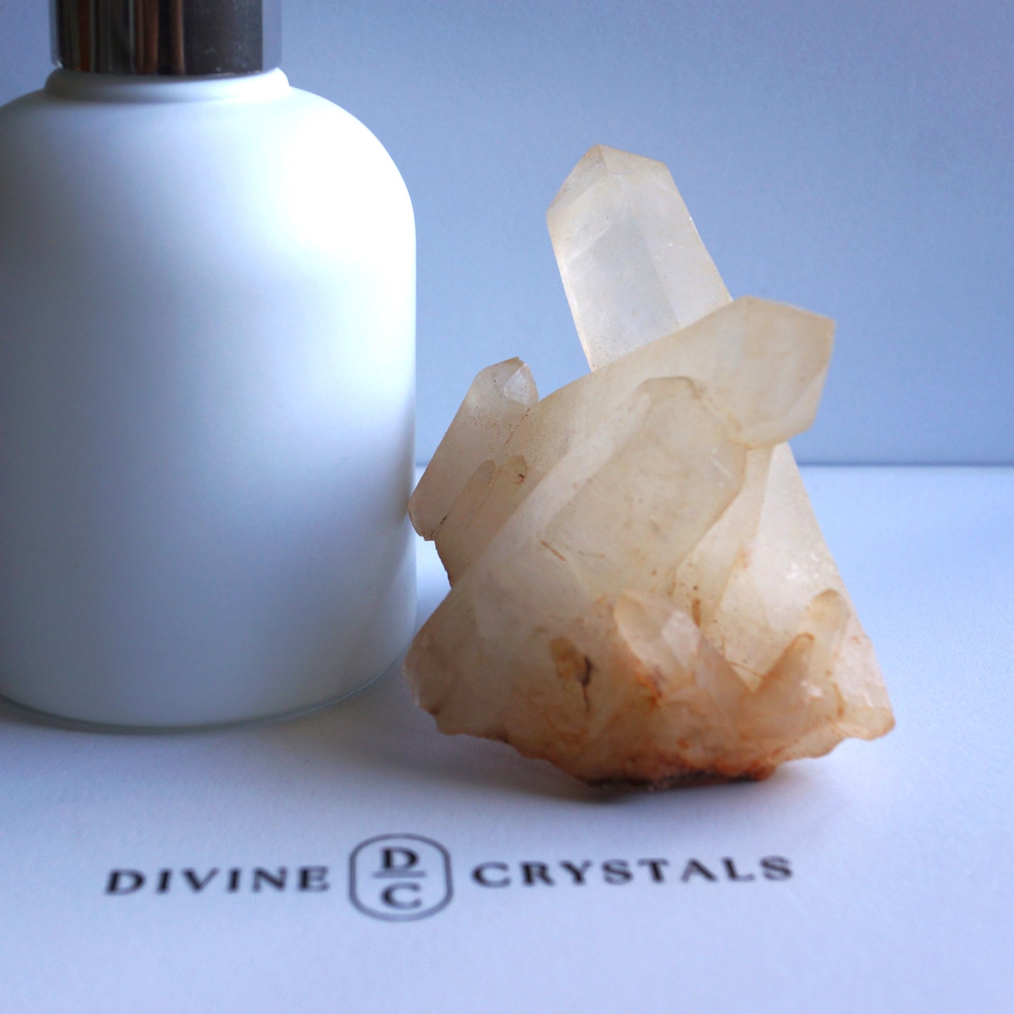 Brazil Orange Quartz / Clear Quartz Raw Cluster #2