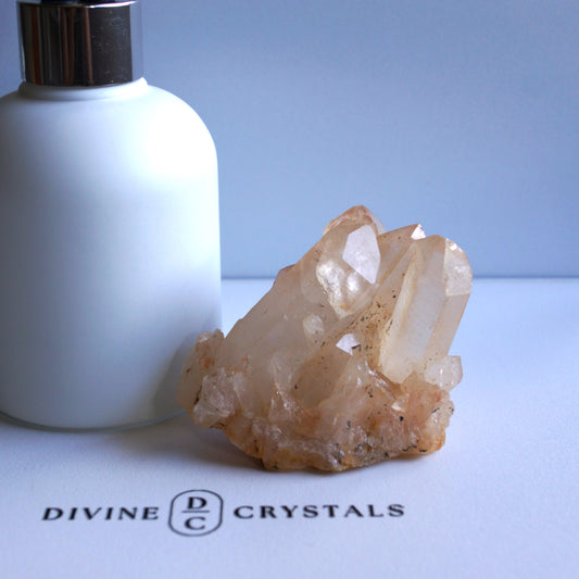 Brazil Orange Quartz / Clear Quartz Raw Cluster #3