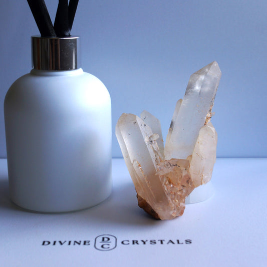 Brazil Orange Quartz / Clear Quartz Raw Cluster #5