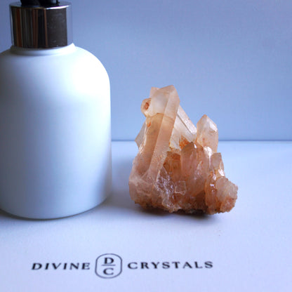 Brazil Orange Quartz / Clear Quartz Raw Cluster #7