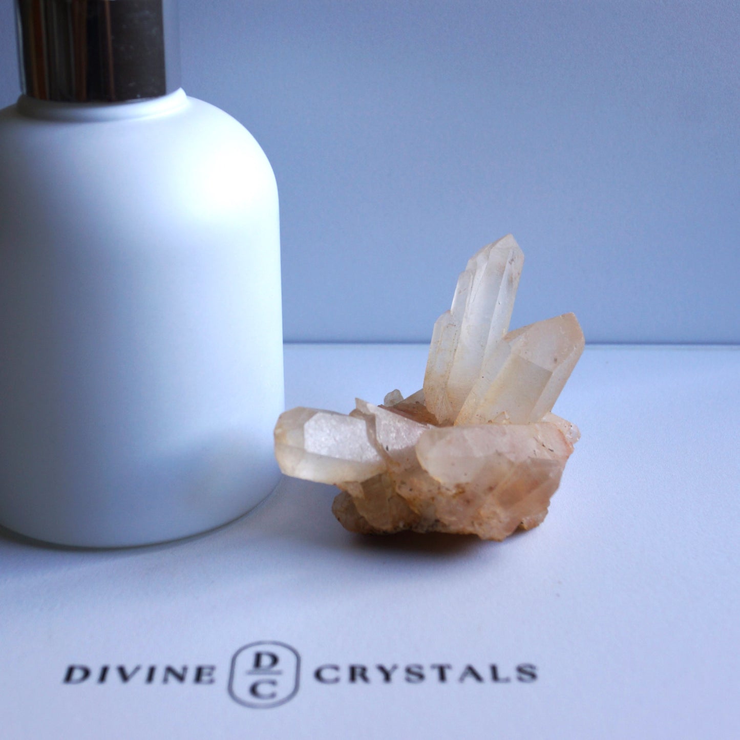 Brazil Orange Quartz / Clear Quartz Raw Cluster #8