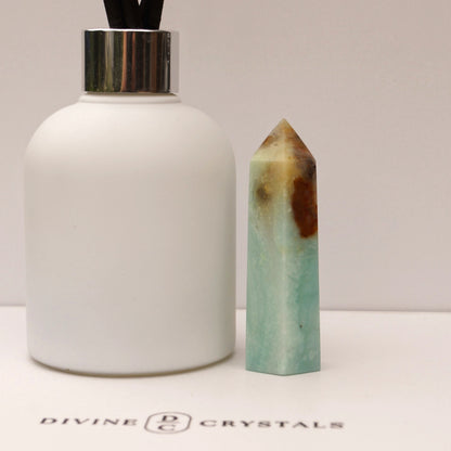 Caribbean Calcite Sky Blue Towers – Peace • Clarity • Ocean Energy