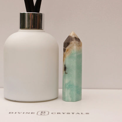 Caribbean Calcite Sky Blue Towers – Peace • Clarity • Ocean Energy