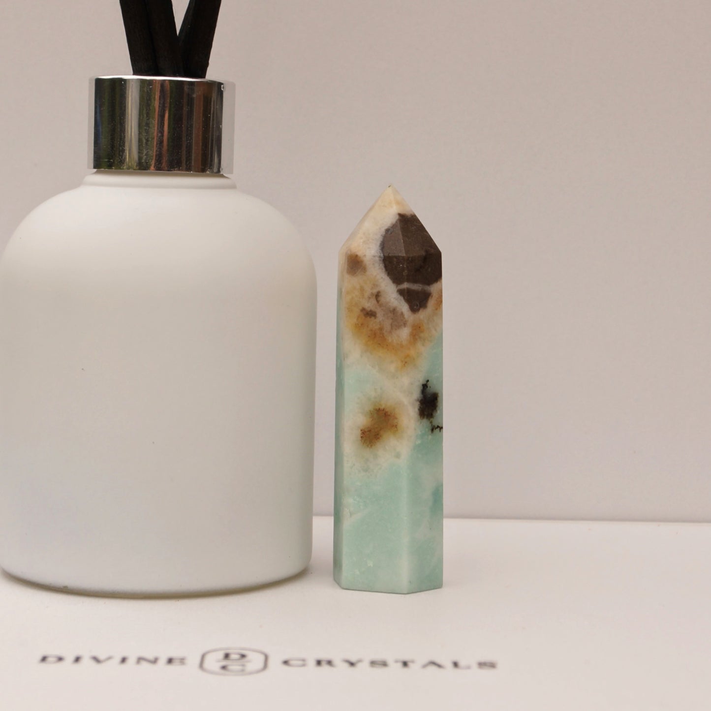 Caribbean Calcite Sky Blue Towers – Peace • Clarity • Ocean Energy