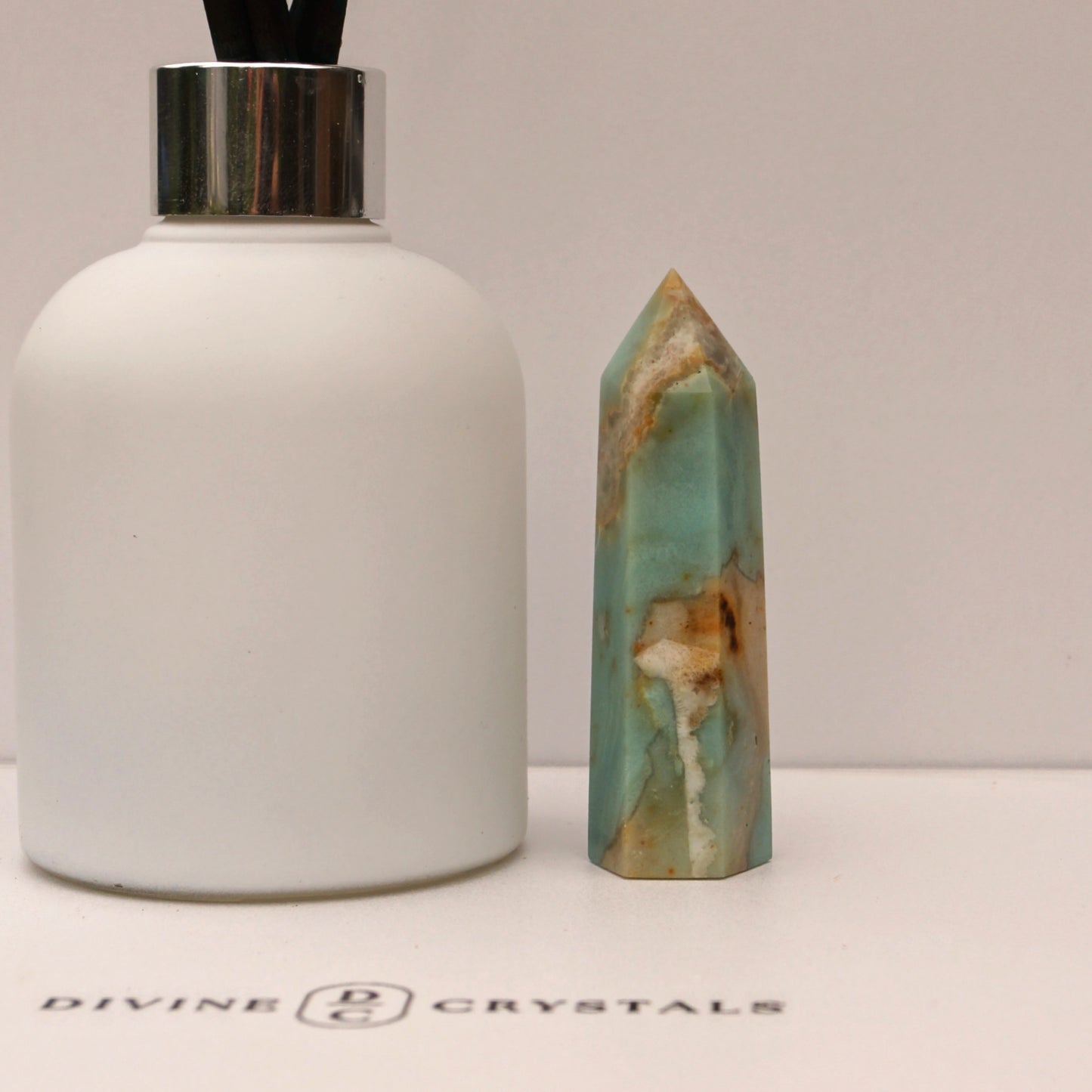 Caribbean Calcite Sky Blue Towers – Peace • Clarity • Ocean Energy