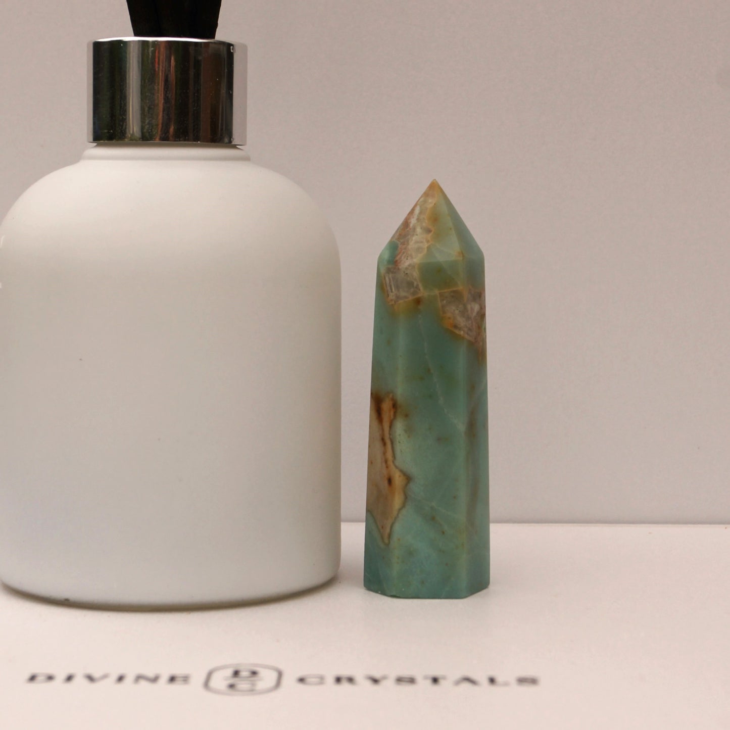 Caribbean Calcite Sky Blue Towers – Peace • Clarity • Ocean Energy