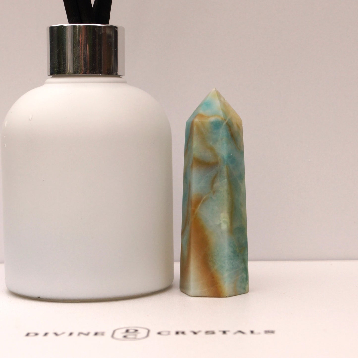 Caribbean Calcite Sky Blue Towers – Peace • Clarity • Ocean Energy