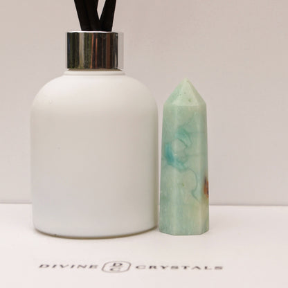 Caribbean Calcite Sky Blue Towers – Peace • Clarity • Ocean Energy