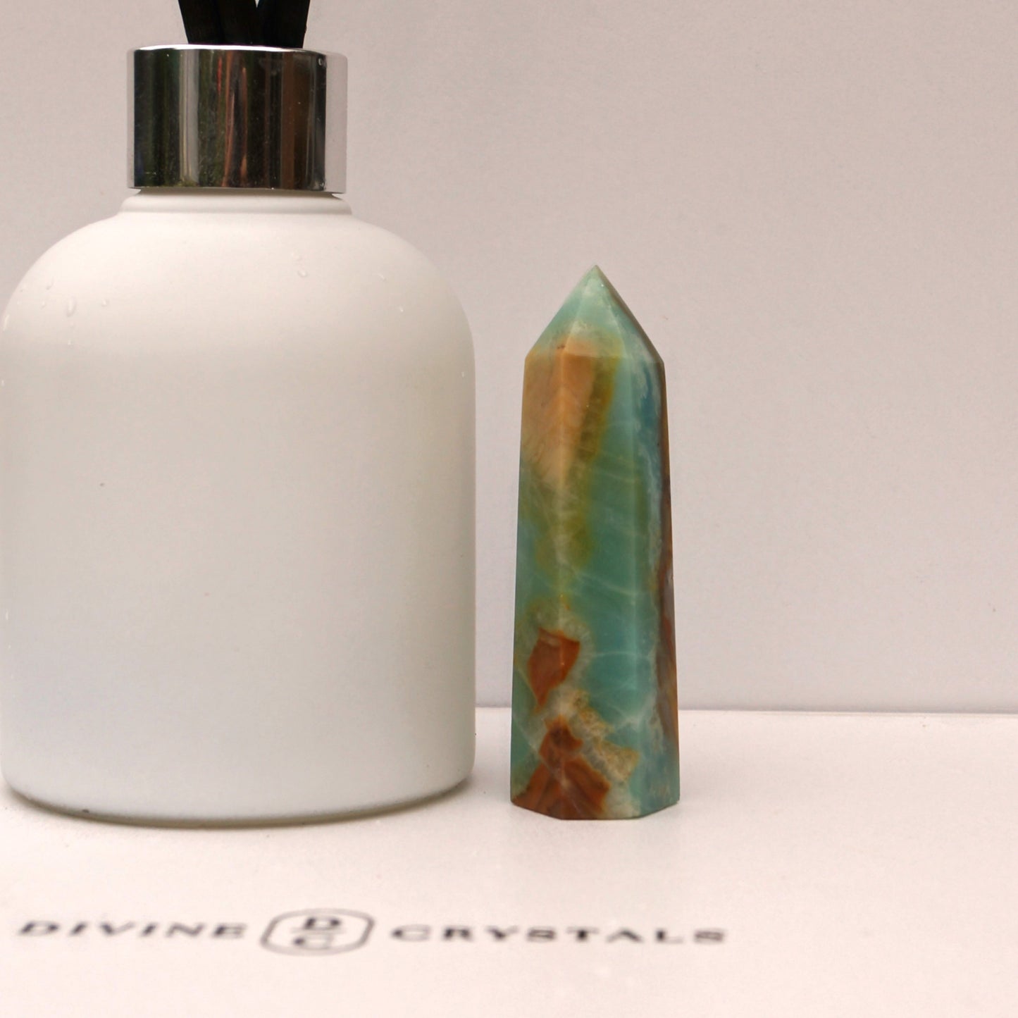 Caribbean Calcite Sky Blue Towers – Peace • Clarity • Ocean Energy