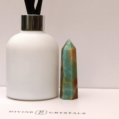 Caribbean Calcite Sky Blue Towers – Peace • Clarity • Ocean Energy