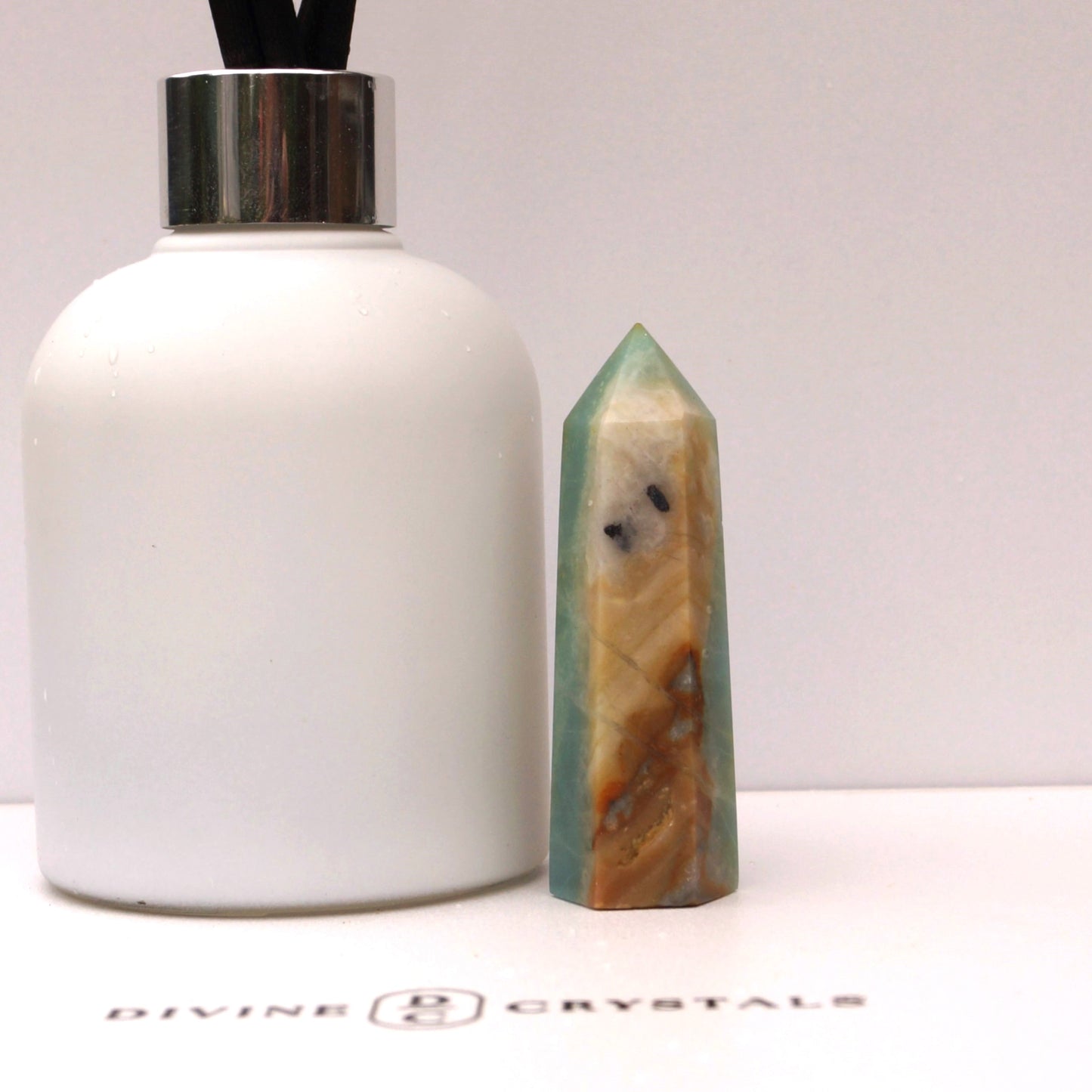 Caribbean Calcite Sky Blue Towers – Peace • Clarity • Ocean Energy