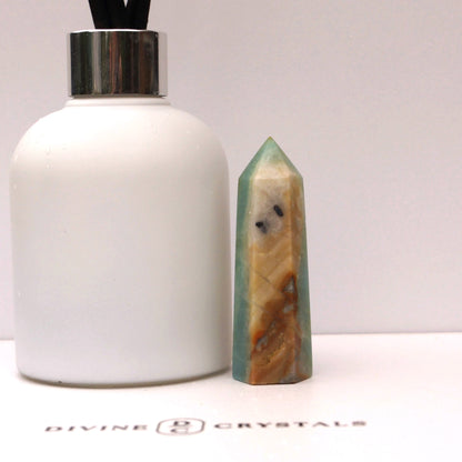 Caribbean Calcite Sky Blue Towers – Peace • Clarity • Ocean Energy