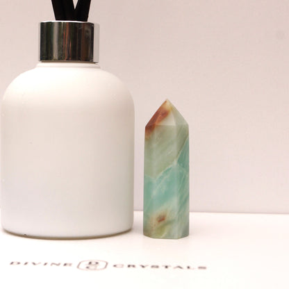 Caribbean Calcite Sky Blue Towers – Peace • Clarity • Ocean Energy