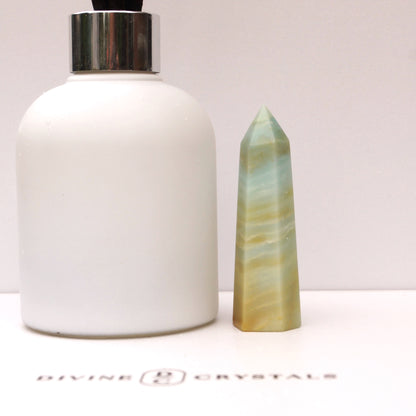 Caribbean Calcite Sky Blue Towers – Peace • Clarity • Ocean Energy