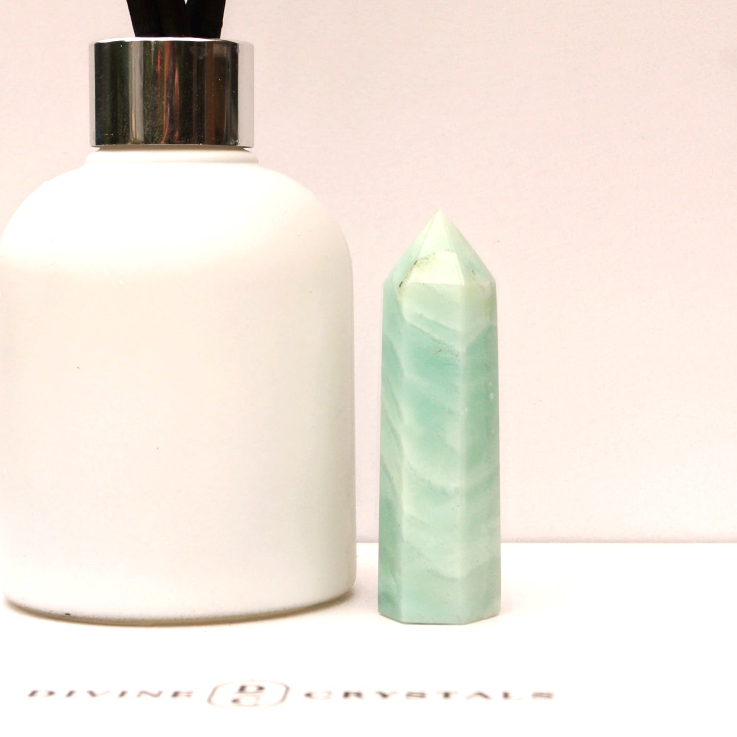 Caribbean Calcite Sky Blue Towers – Peace • Clarity • Ocean Energy