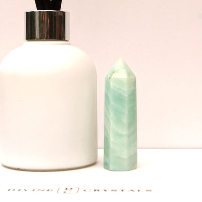 Caribbean Calcite Sky Blue Towers – Peace • Clarity • Ocean Energy