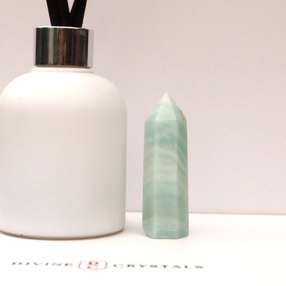 Caribbean Calcite Sky Blue Towers – Peace • Clarity • Ocean Energy