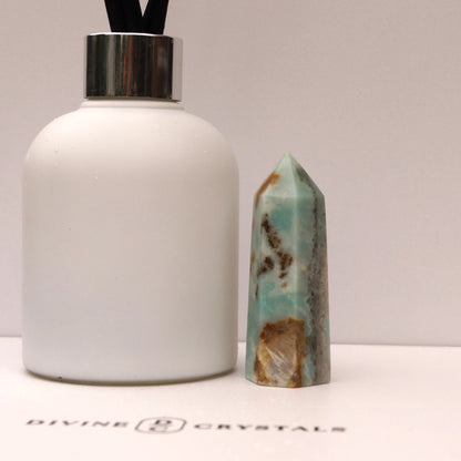 Caribbean Calcite Sky Blue Towers – Peace • Clarity • Ocean Energy