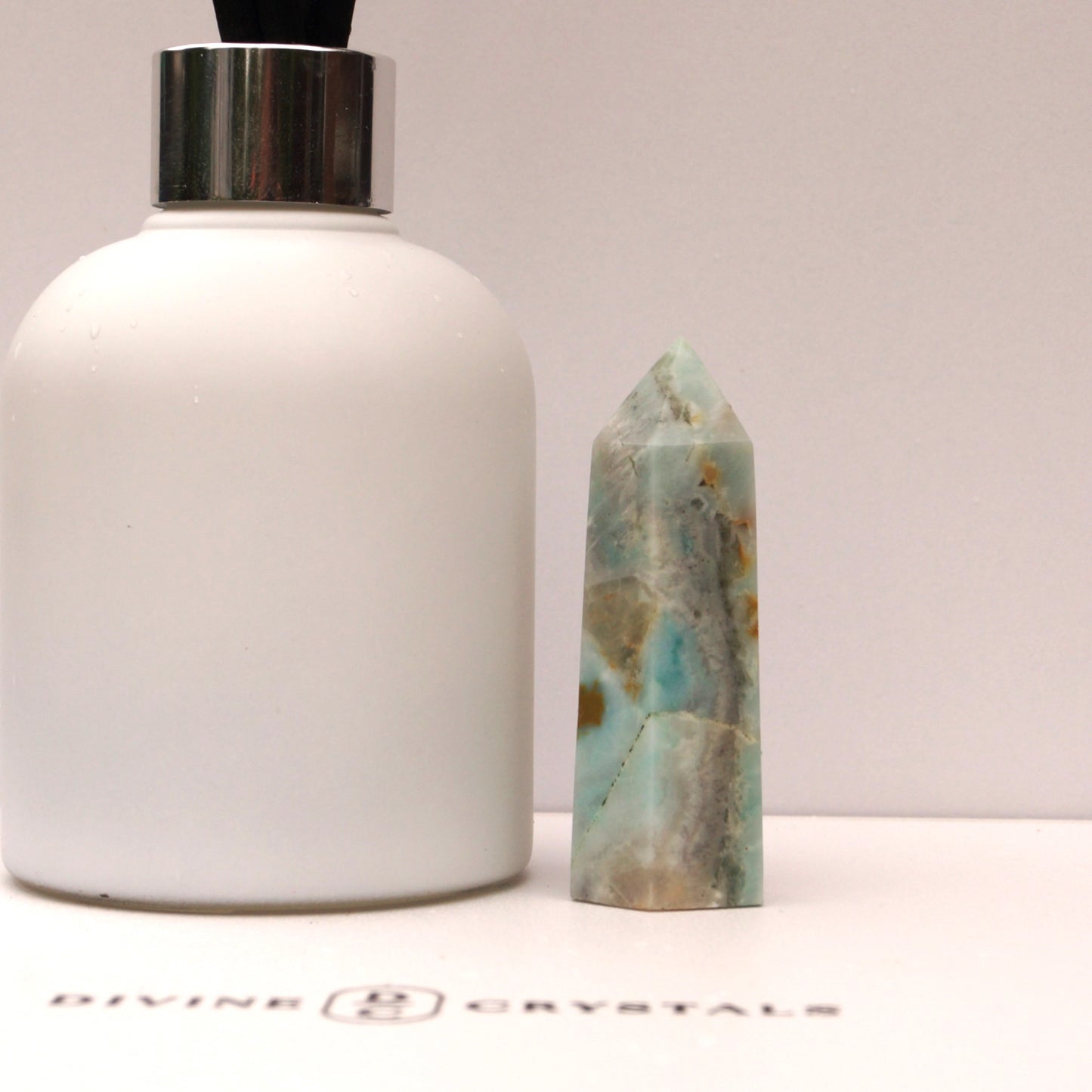 Caribbean Calcite Sky Blue Towers – Peace • Clarity • Ocean Energy