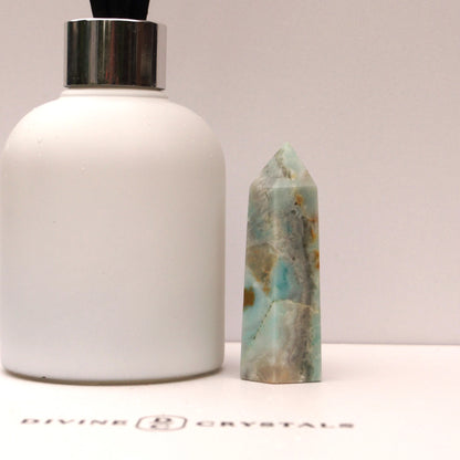 Caribbean Calcite Sky Blue Towers – Peace • Clarity • Ocean Energy