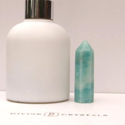 Caribbean Calcite Sky Blue Towers – Peace • Clarity • Ocean Energy