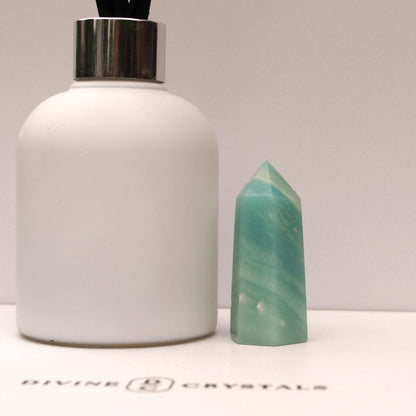 Caribbean Calcite Sky Blue Towers – Peace • Clarity • Ocean Energy