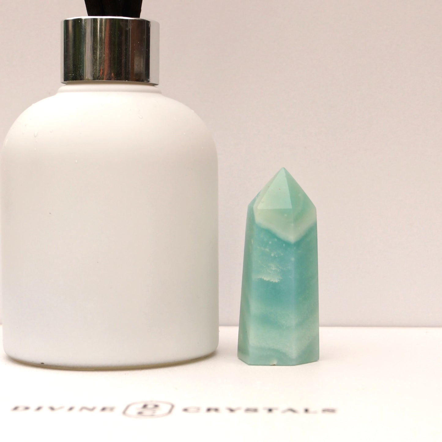 Caribbean Calcite Sky Blue Towers – Peace • Clarity • Ocean Energy