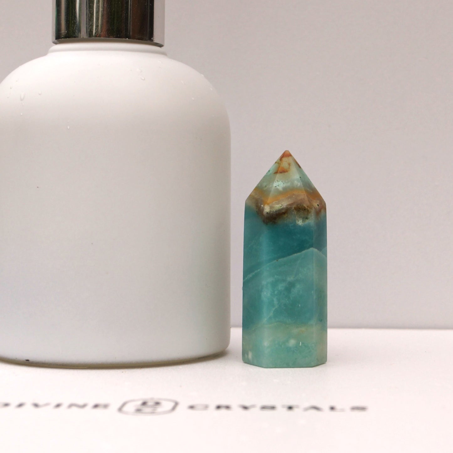 Caribbean Calcite Sky Blue Towers – Peace • Clarity • Ocean Energy