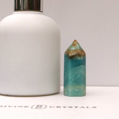 Caribbean Calcite Sky Blue Towers – Peace • Clarity • Ocean Energy