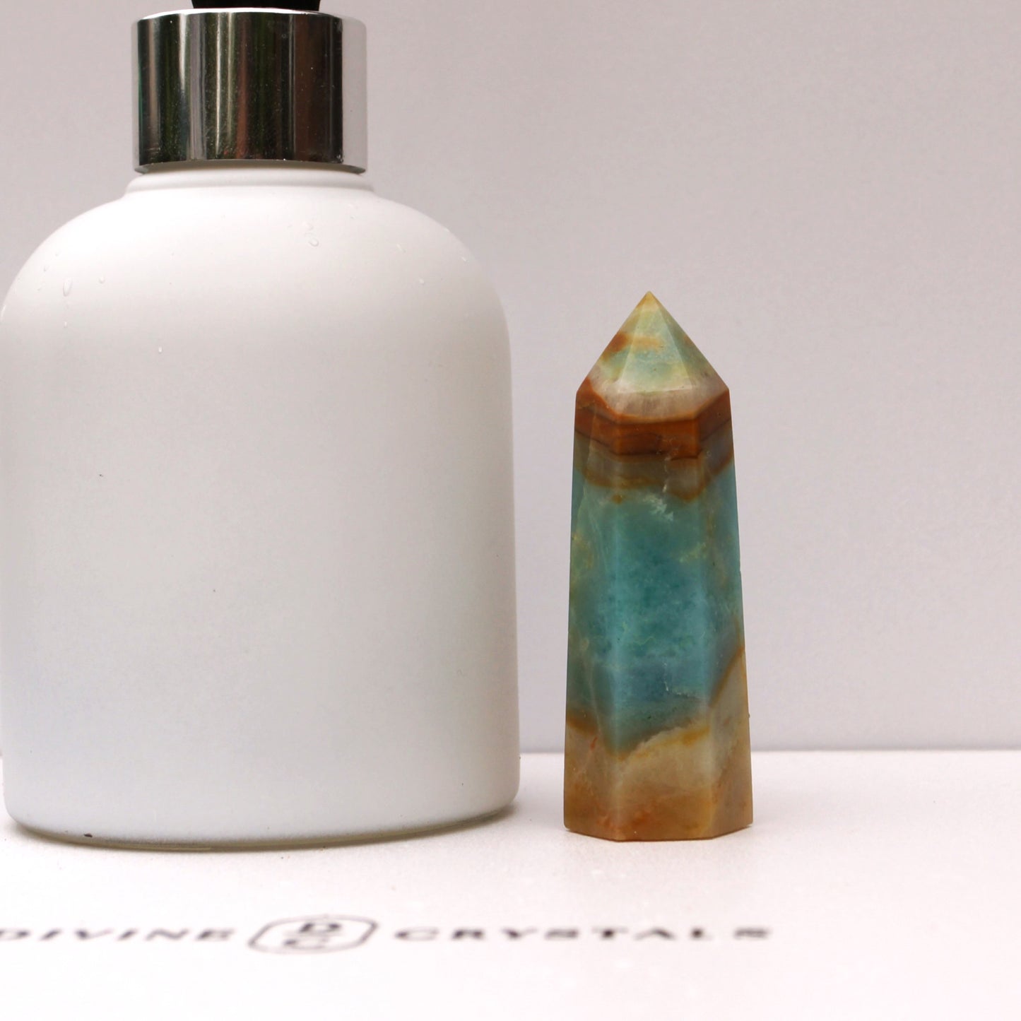 Caribbean Calcite Sky Blue Towers – Peace • Clarity • Ocean Energy