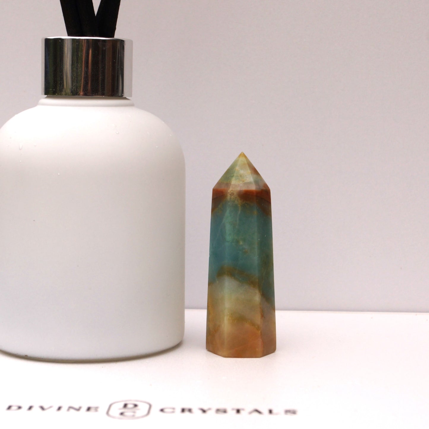 Caribbean Calcite Sky Blue Towers – Peace • Clarity • Ocean Energy