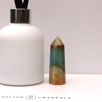 Caribbean Calcite Sky Blue Towers – Peace • Clarity • Ocean Energy