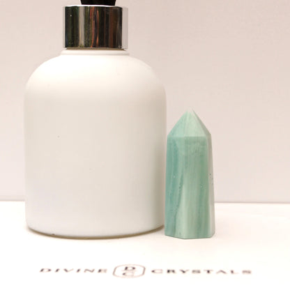 Caribbean Calcite Sky Blue Towers – Peace • Clarity • Ocean Energy