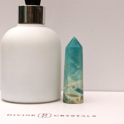 Caribbean Calcite Sky Blue Towers – Peace • Clarity • Ocean Energy