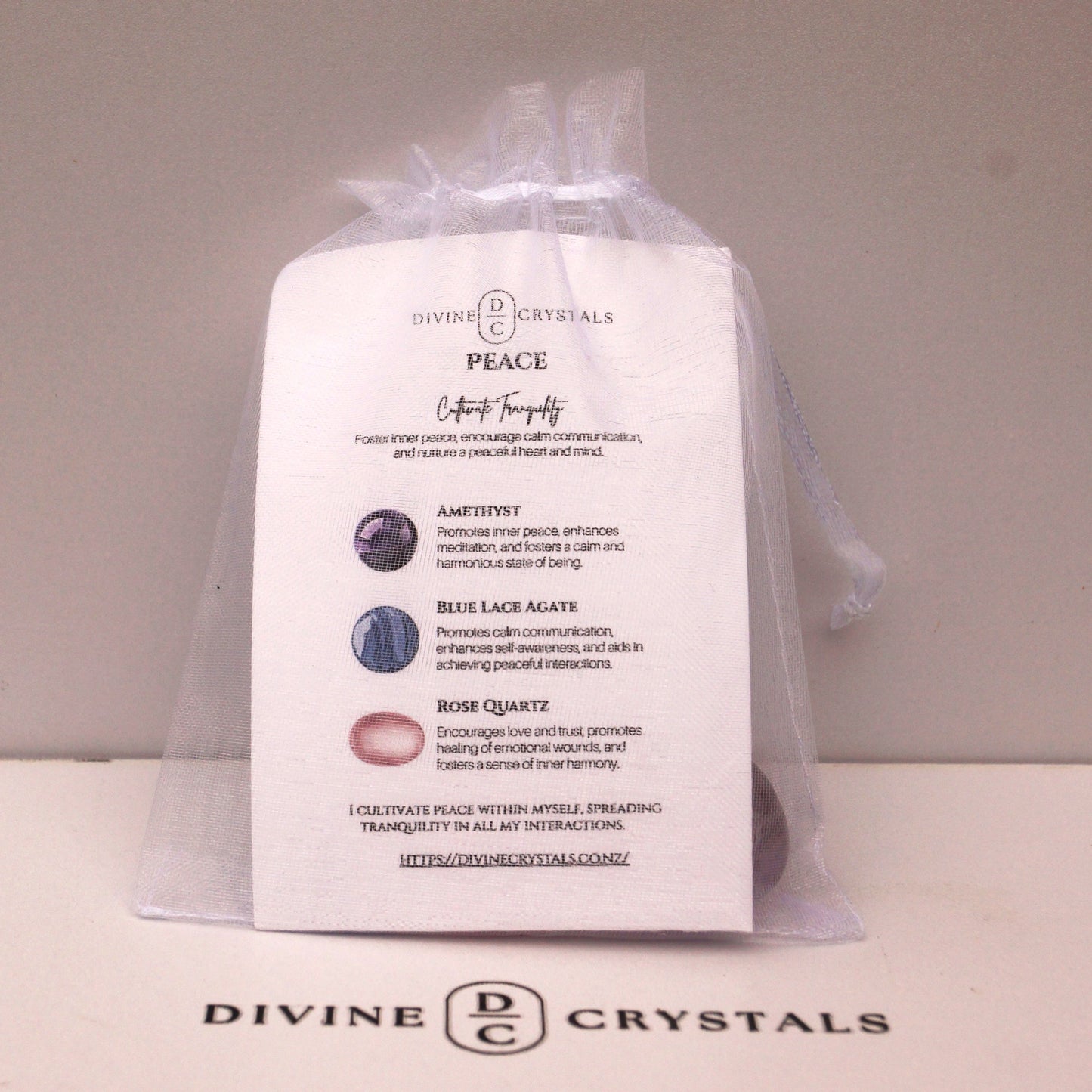 PEACE – Crystal Tumble Set