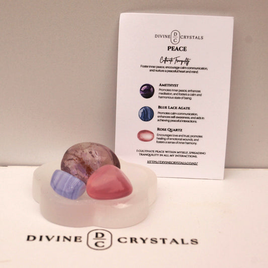 PEACE – Crystal Tumble Set