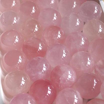 Six Star Line Rose Quartz Spheres – Love • Harmony • Heart Healing
