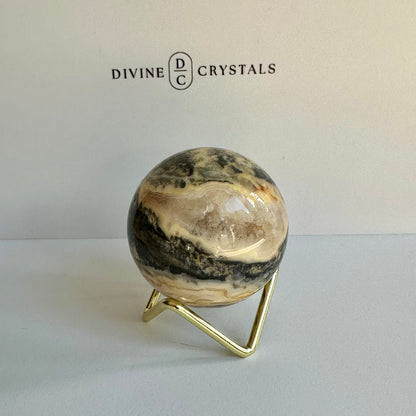 Crazy Lace Agate Sphere #1