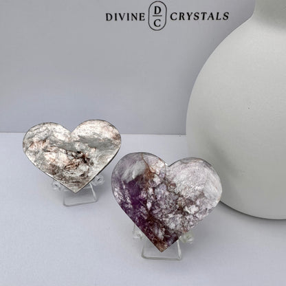Lepidolite with Mica Palms & Hearts