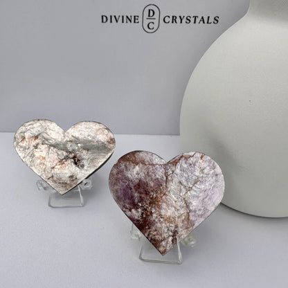 Lepidolite with Mica Palms & Hearts